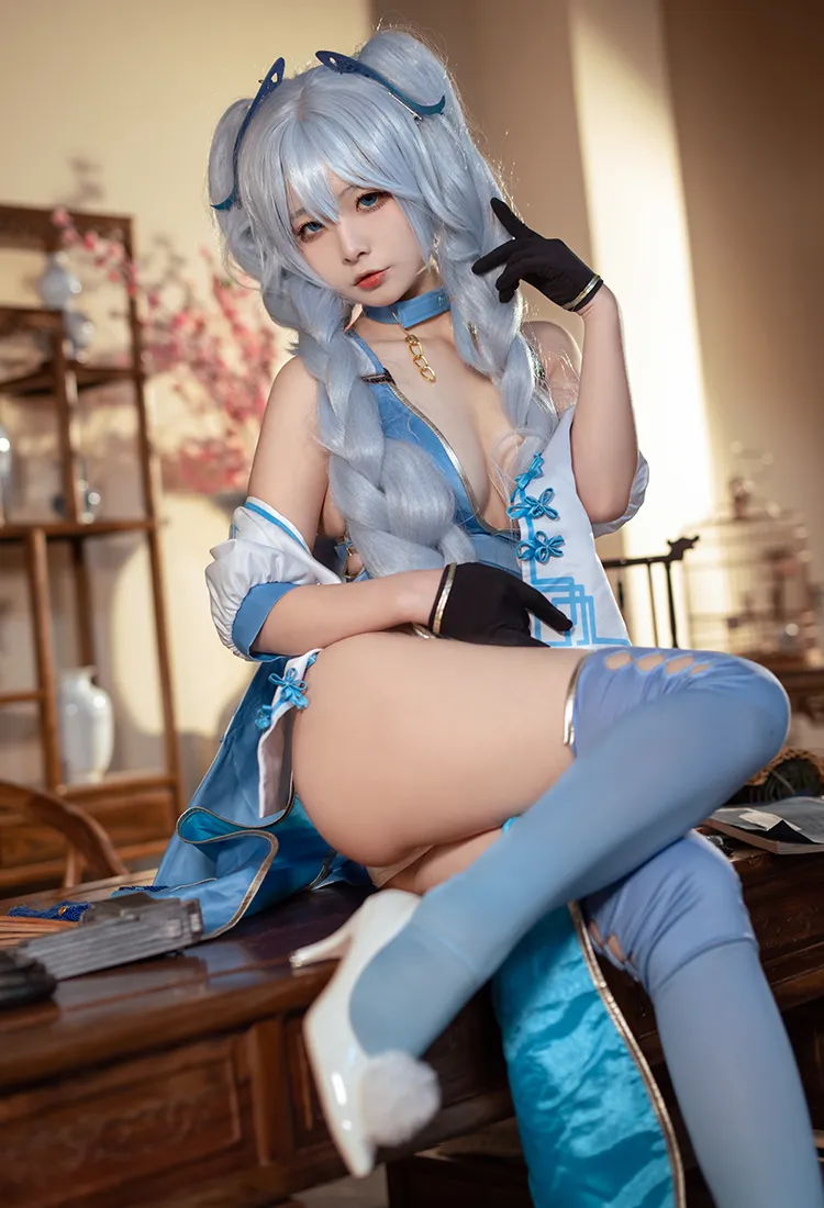 yuuhui玉汇 – NO.091 PA15翠雀媚 [31P-379MB]-IOE魔盒花园