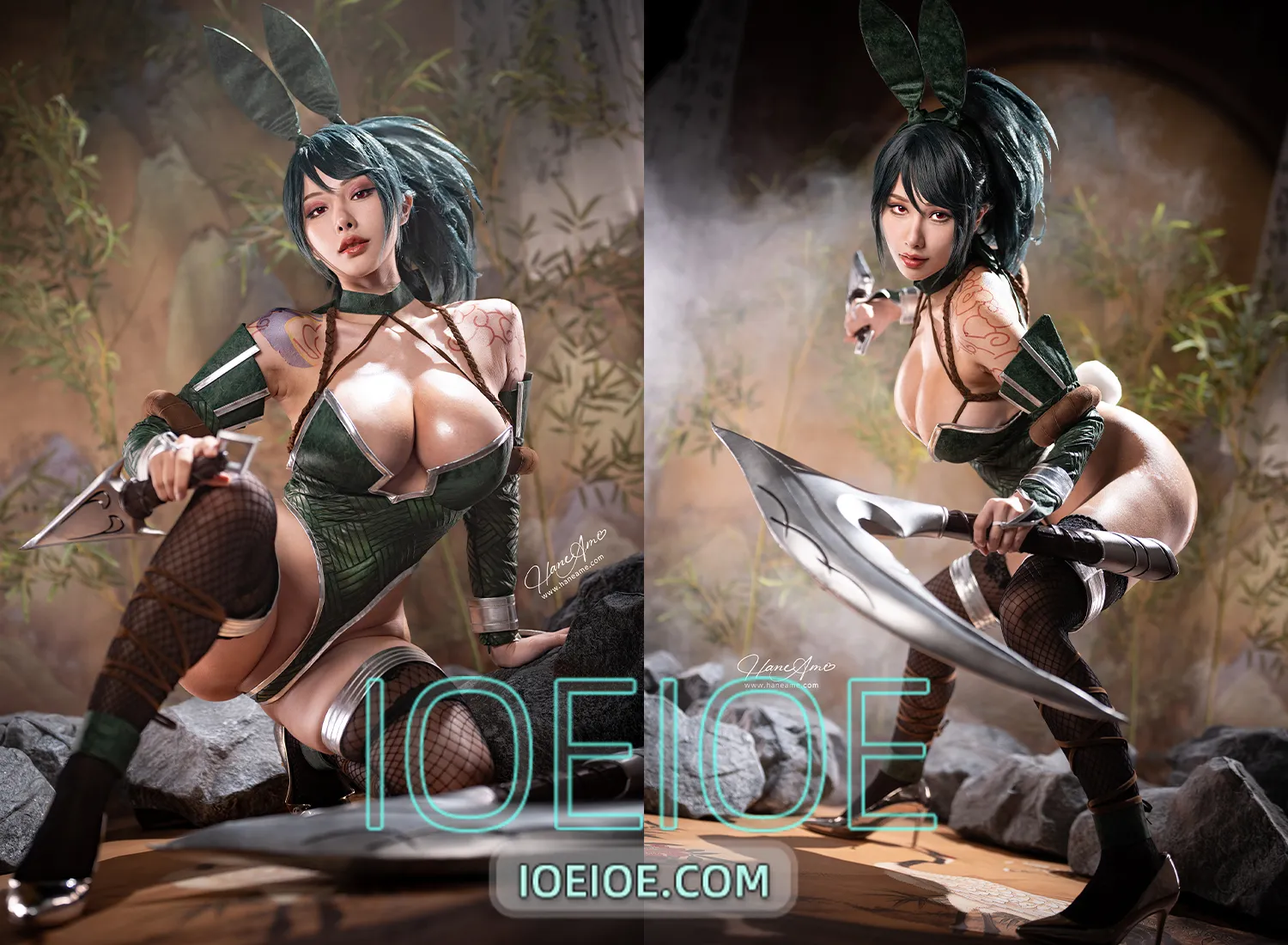 图片[1]-雨波_HaneAme – NO.397 英雄聯盟 阿卡莉 兔女郎 [42P+4V-508MB]-IOE魔盒花园
