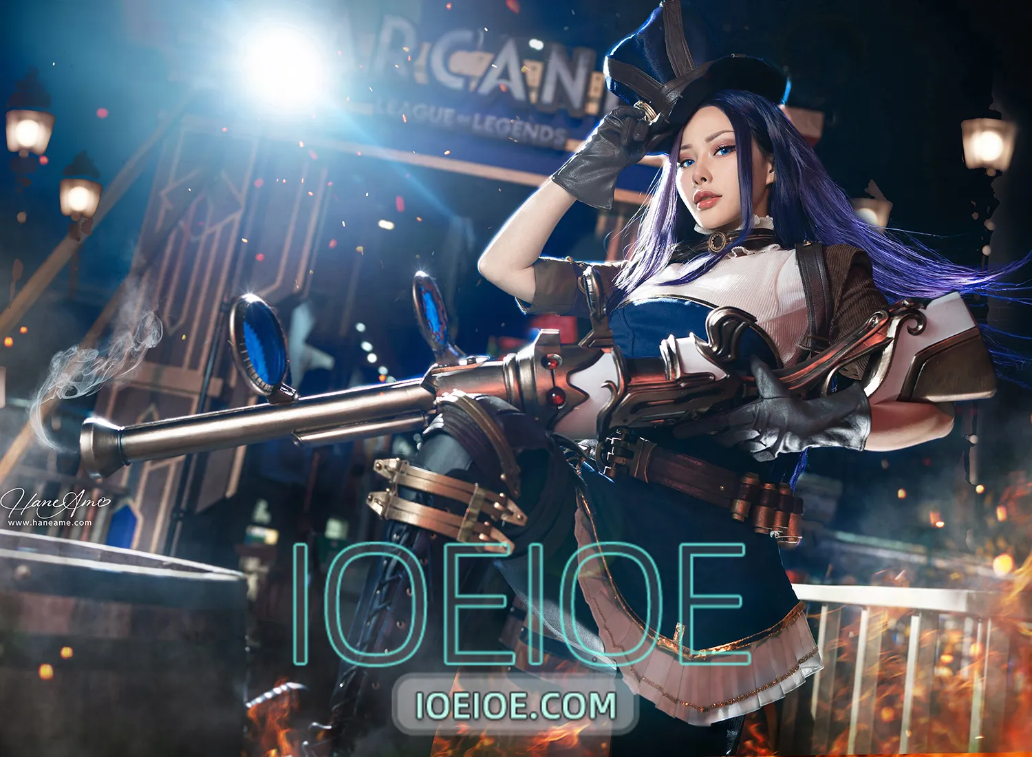 图片[1]-雨波_HaneAme – NO.400 英雄联盟 凱特琳 [28P+2V-322MB]-IOE魔盒花园