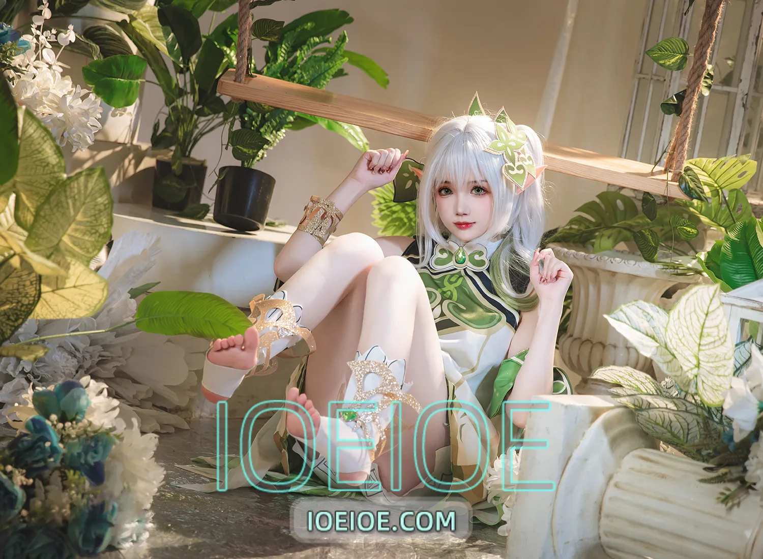 图片[1]-雪晴Astra – NO.068 原神 纳西妲 [26P-277M]-IOE魔盒花园