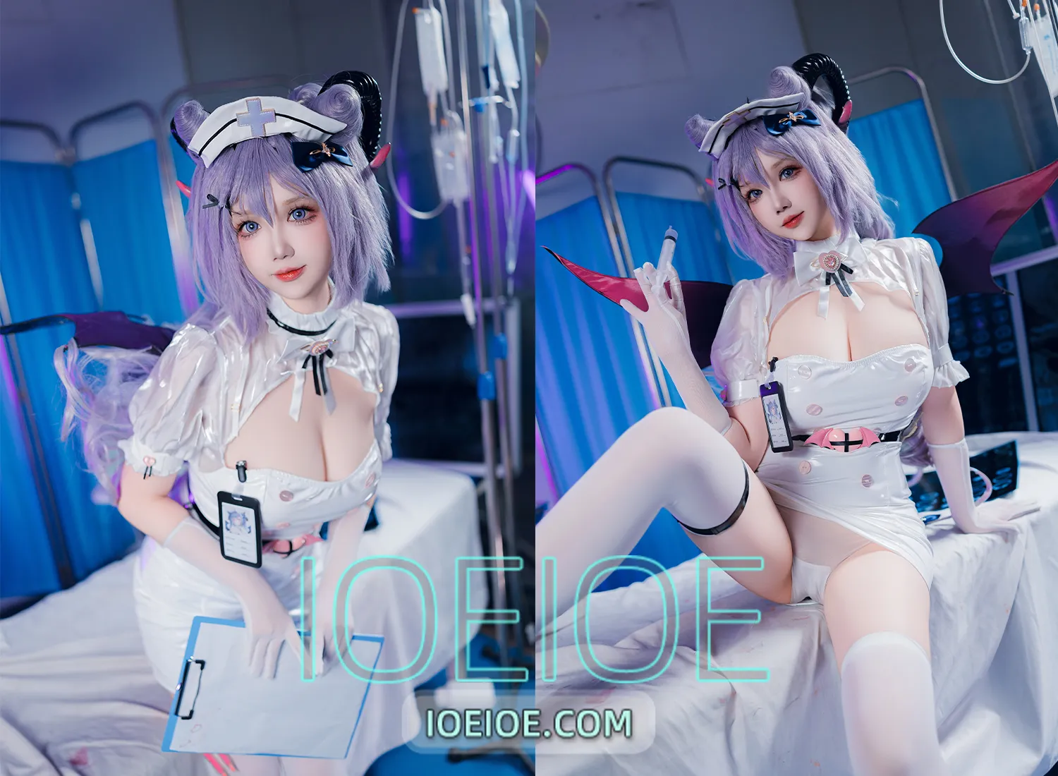 图片[1]-雪晴Astra – NO.074 24万圣节 护士刻晴 [66P+4V-1.90GB]-IOE魔盒花园