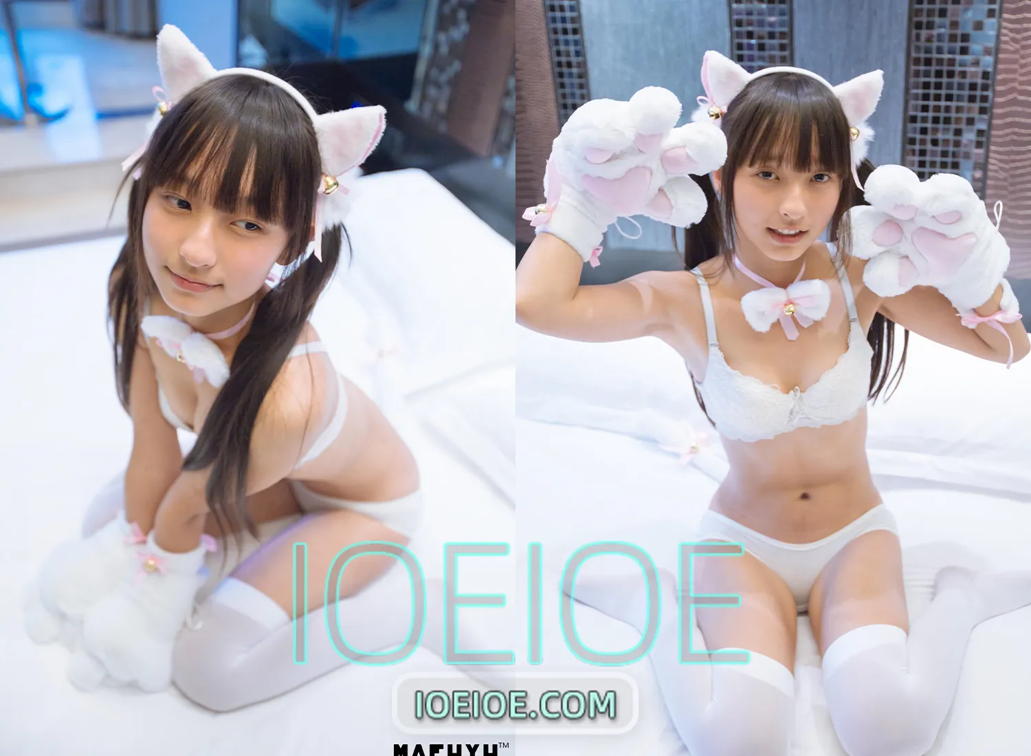 图片[1]-神楽坂真冬 – NO.001 Reimu猫娘系列-IOE魔盒花园