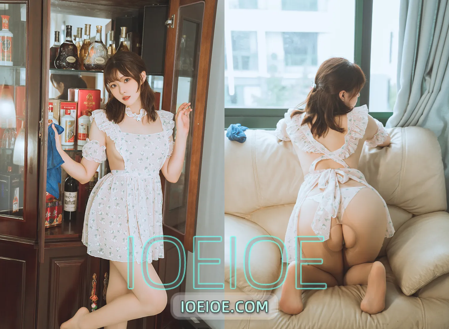 图片[1]-Natsuko夏夏子 – NO.073 碎花围裙 [55P-424M]-IOE魔盒花园