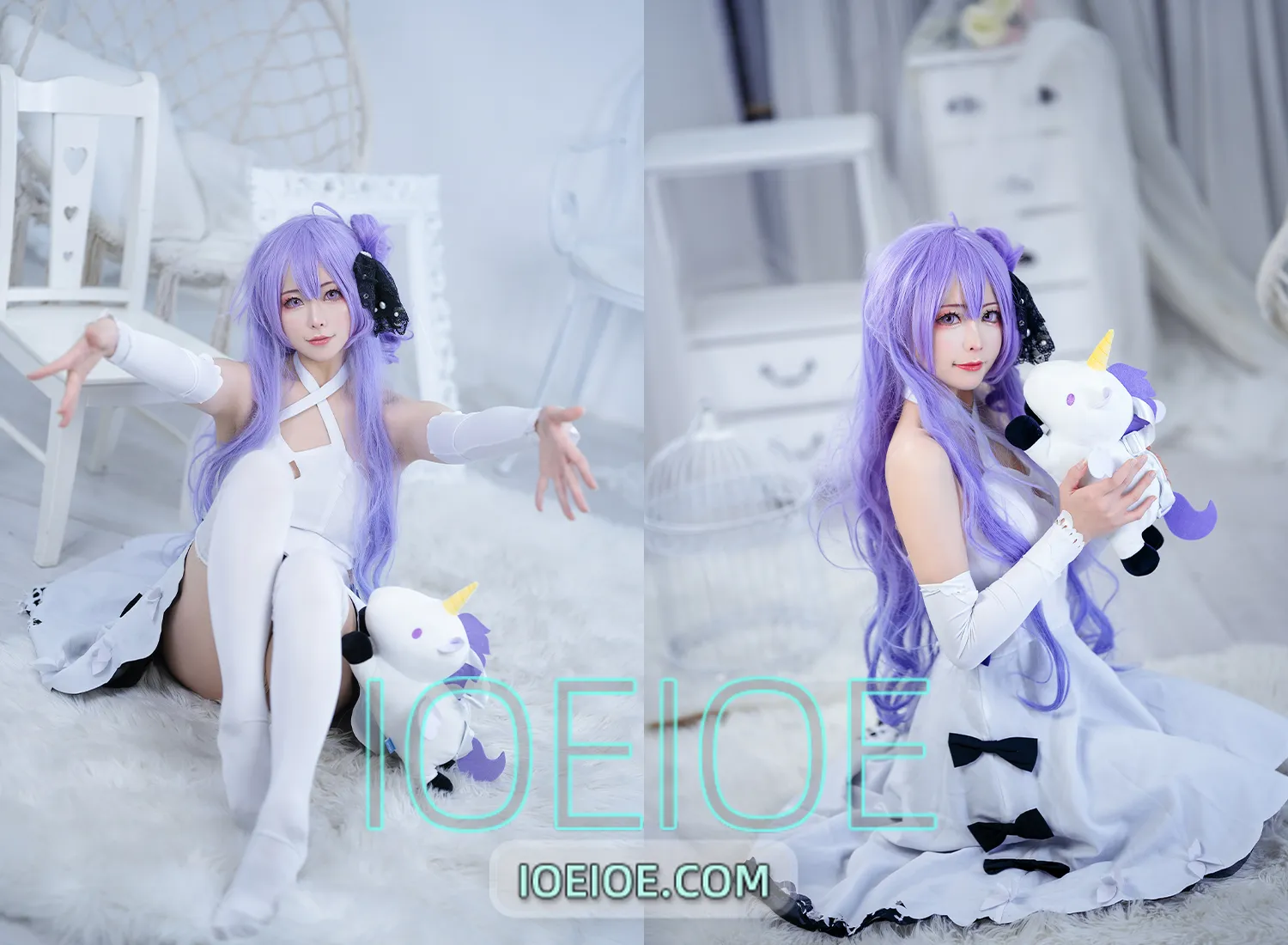 图片[1]-樱岛嗷 – NO.008 独角兽 [17P-121M]-IOE魔盒花园