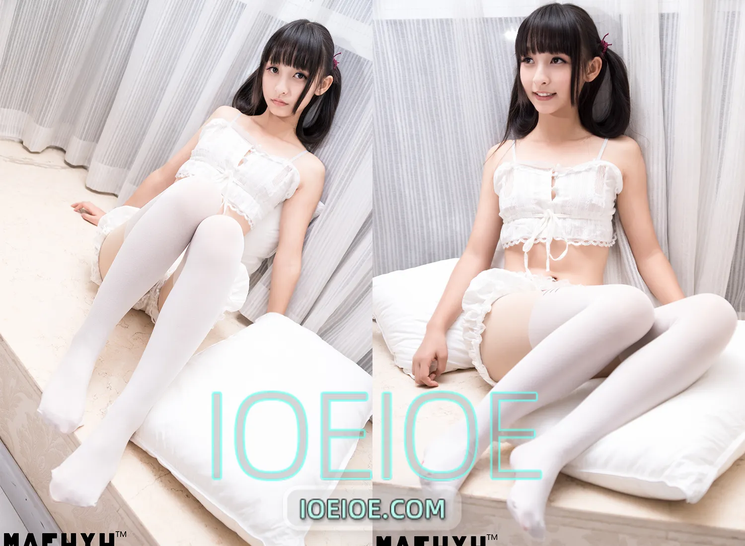 图片[1]-神楽坂真冬 – NO.016 猫爪白丝系列（含视频）-IOE魔盒花园
