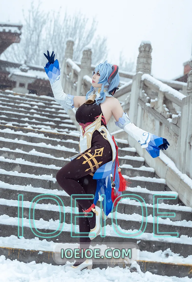 虎森森 – NO.046 原神 甘雨 雪景 [42P-298M]-IOE魔盒花园