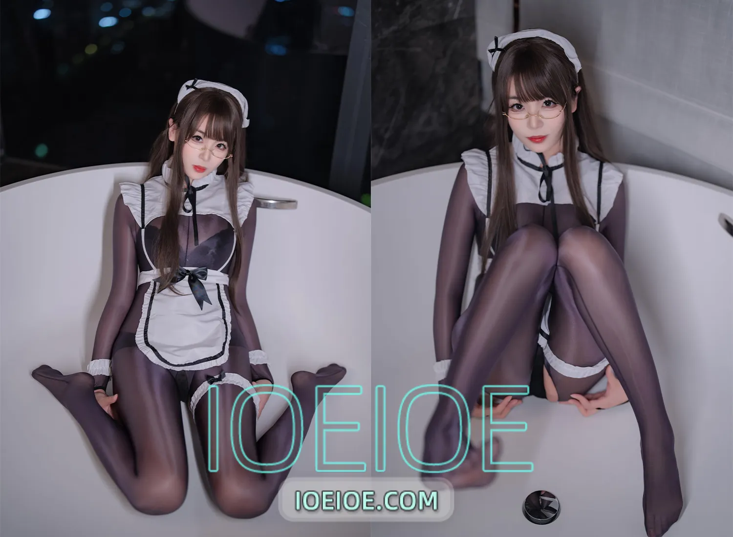 图片[1]-轩萧学姐 – NO.070 连体丝女仆 [90P-368M]-IOE魔盒花园