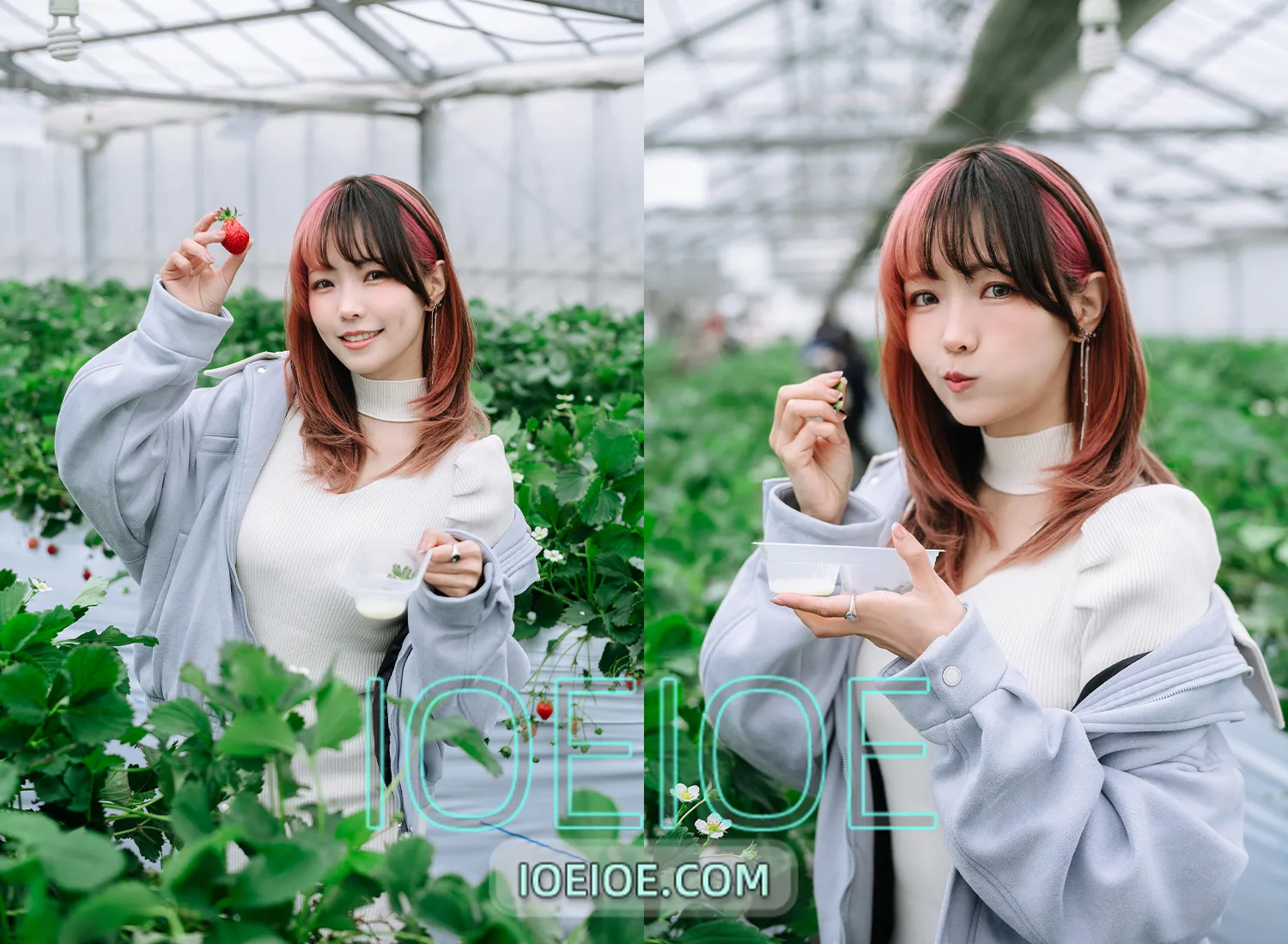 图片[1]-ElyEE子 – NO.187 Strawberry Picking Date [34P+2V-129MB]-IOE魔盒花园