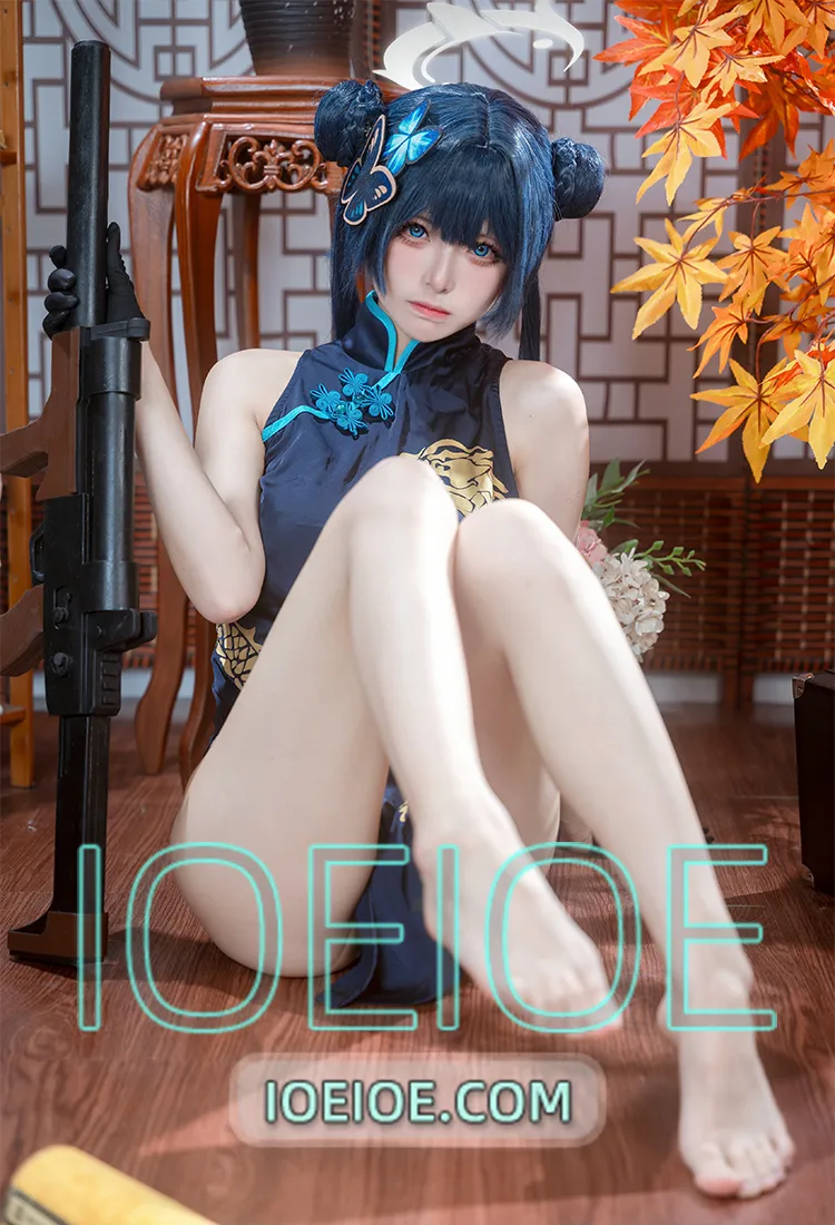 九柒喵 - NO.002 碧蓝档案 妃咲 [28P-137M]-IOE魔盒花园