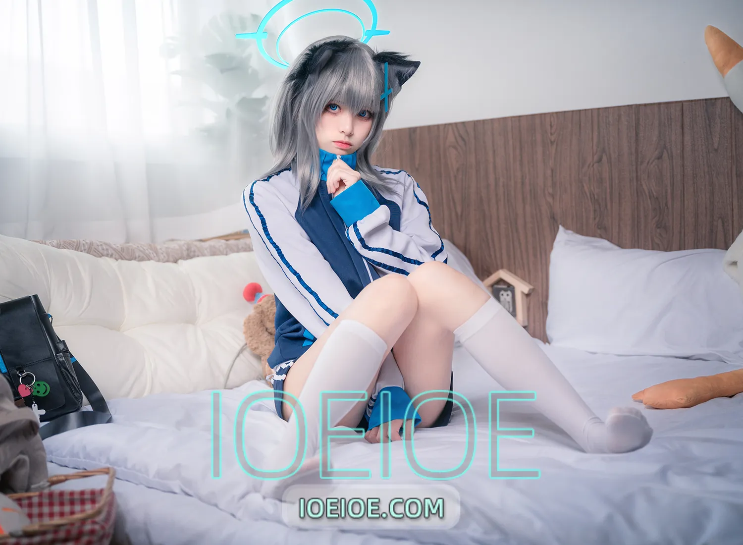 图片[1]-九柒喵 – NO.003 体操服白子 [17P-67M]-IOE魔盒花园