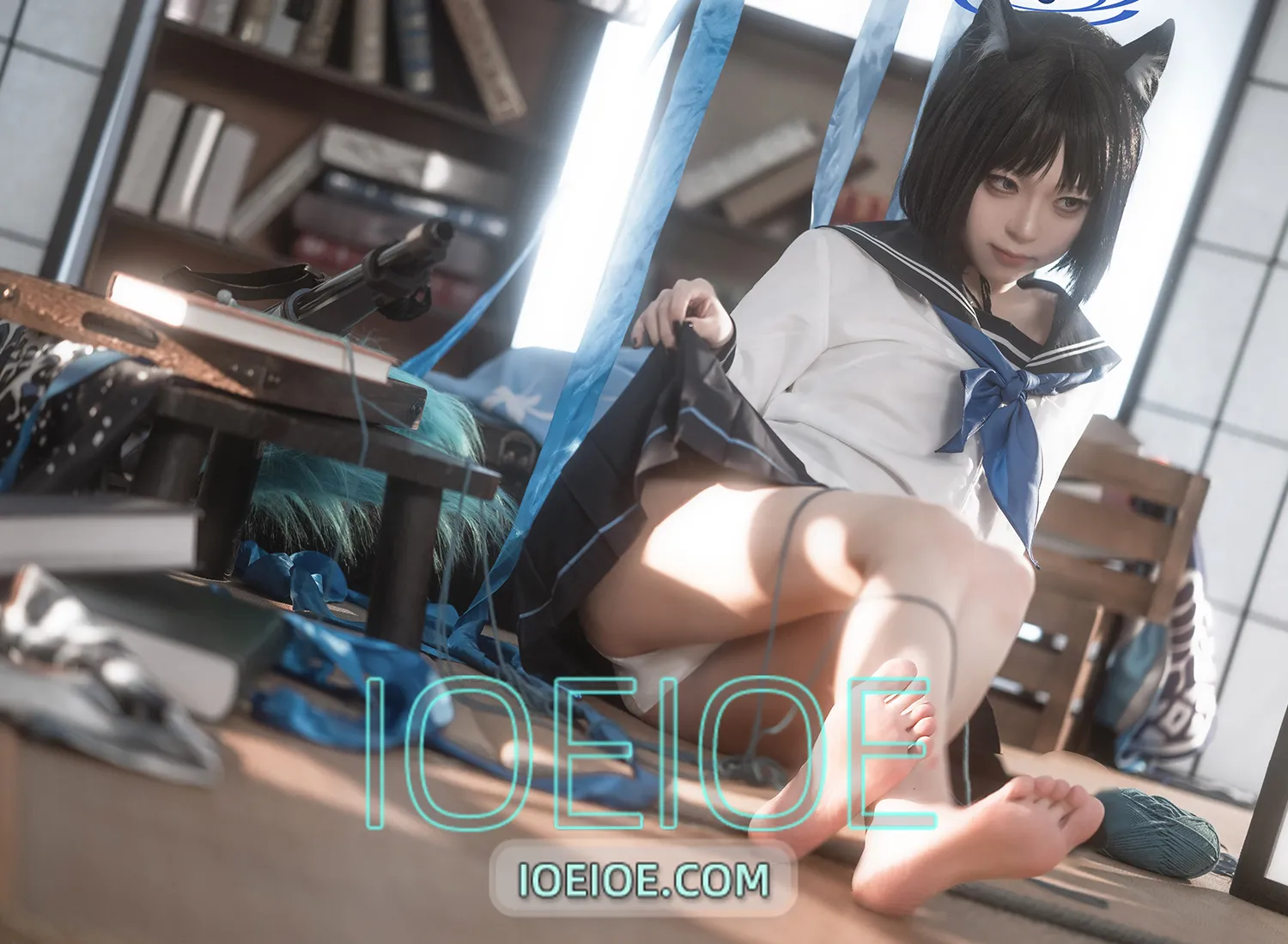 图片[1]-矢量鱼 – NO.001 蔚蓝档案 桐生桔梗 [28P-167MB]-IOE魔盒花园